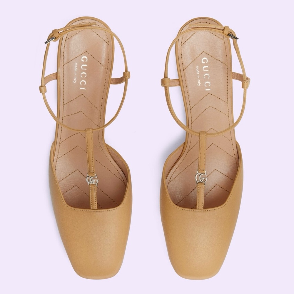 GUCCI Women's Double G slingback pump